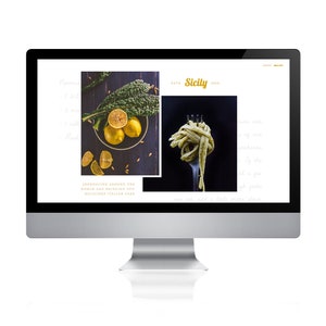 Sicily Showit Website Template for Food Bloggers Showit Blogger Template
