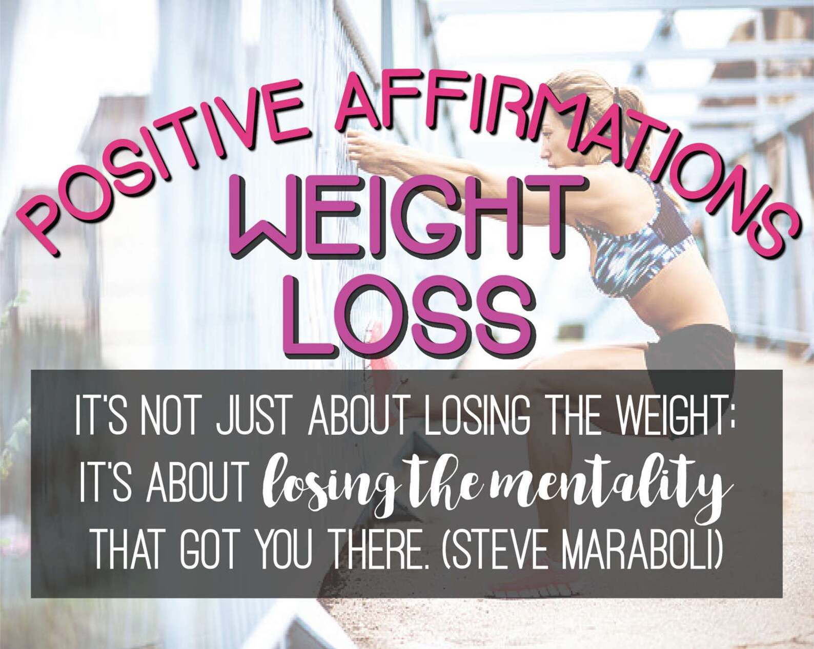 Positive Affirmations for WEIGHT Loss/affirmations Exercises