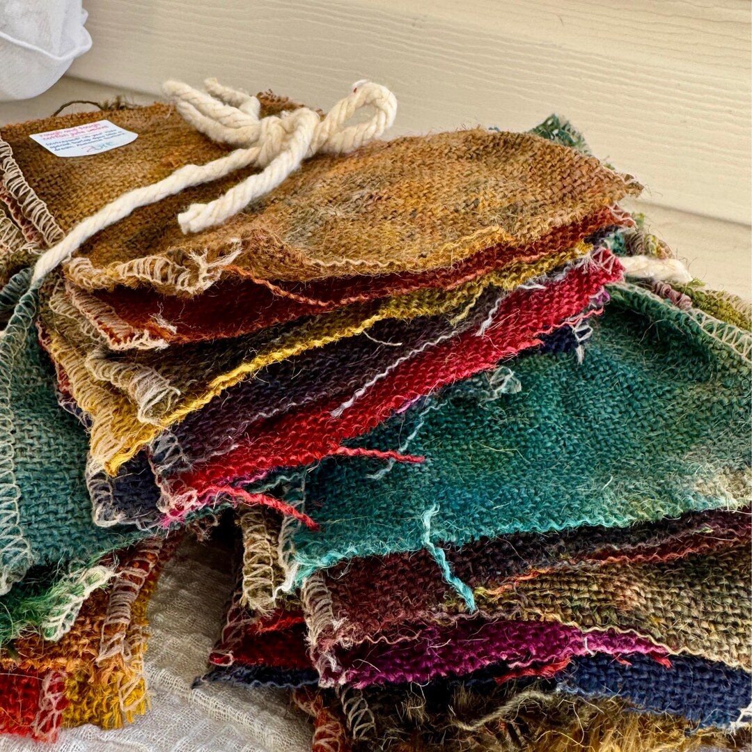 Hand-dyed Jute Burlap Fabric, Maximum Texture, Impossible Colors! - Etsy