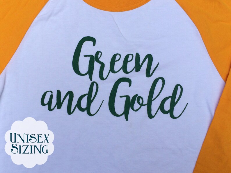 gold baseball tee