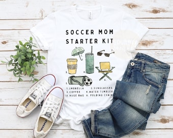 Soccer Mom Starter Kit SVG - Sublimation Design, Digital Design, Mom Sublimation, Mom Shirt, Soccer Mom, Soccer Shirt, Illustration Designs