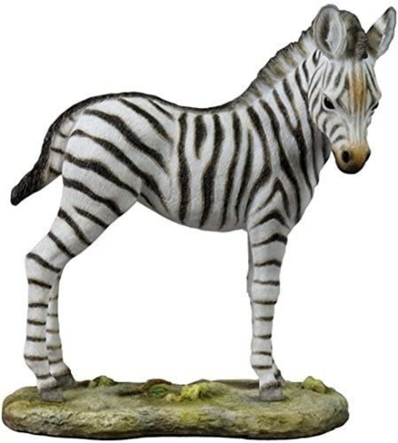 6.5 Baby Zebra Statue Animal Figure Figurine Decor Etsy