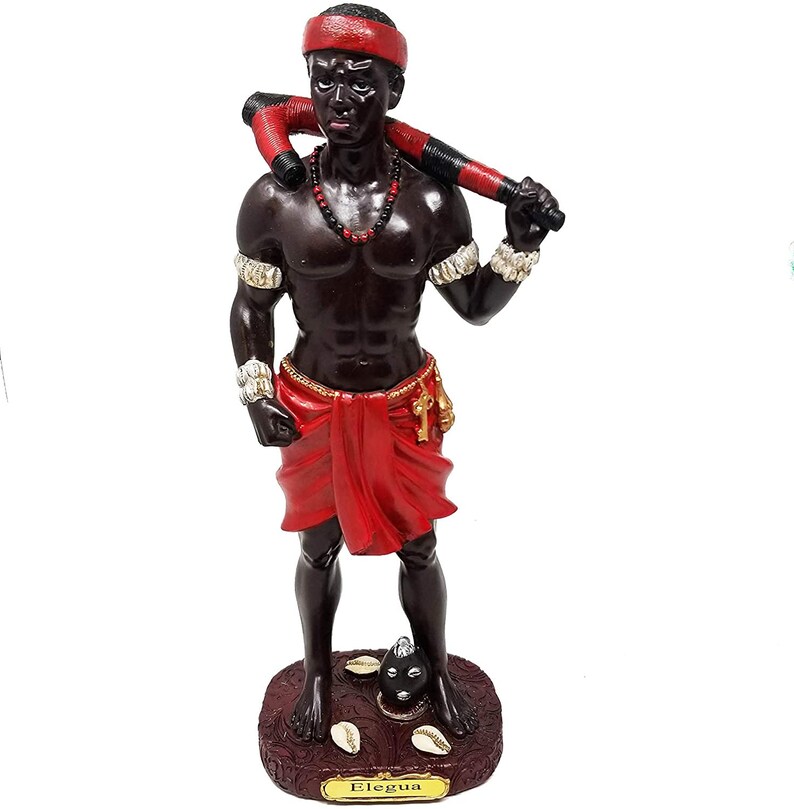 12 Elegua Statue Orisha Elewa Eleggua Santeria Lucumi Etsy