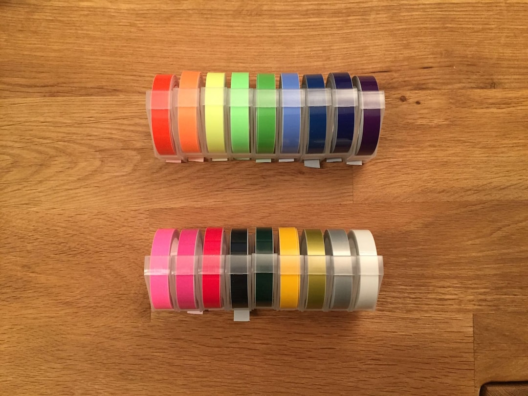 Motex 3D Embossing Label Bundles 4 Rolls for Embossing Label Makers