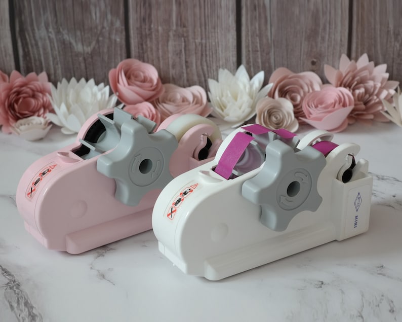 MTX-03 MINI Tape Dispenser - 1in Core Tapes, Automatic Tape Cutter with Watermill Tech - Floral Tape - Office Tape - Self Cutting Tape image 1