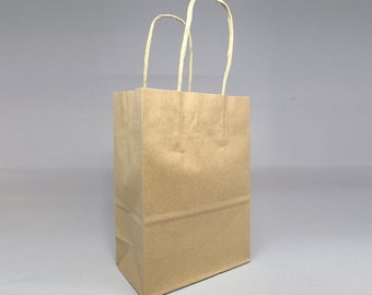 Kraft Paper Shoppers Gift Bags Favor Paper Bag