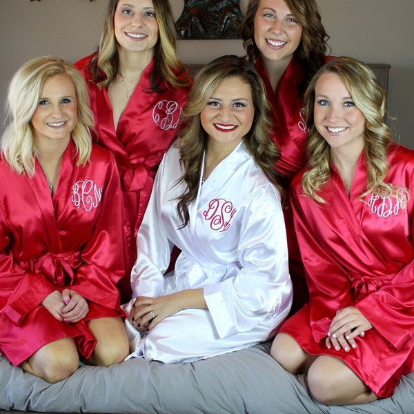 embroidered wedding robe