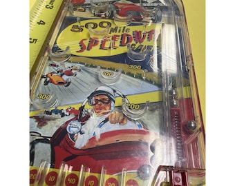 Juego de pinball portátil Schylling 500 Mile Speedway 2007, juguete de carreras retro