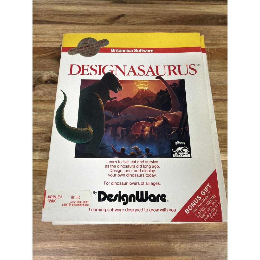 Designasaurus Apple Iie Iic Iigs 5.25