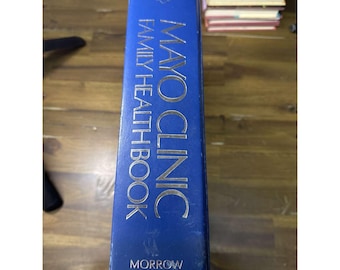 Libro de salud familiar de Mayo Clinic, 1990, tapa dura, Morrow Press Reference