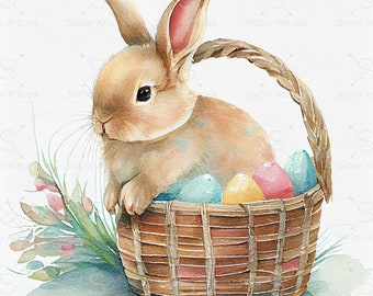 Easter Glass Etching Stencils: Bunny, Egg, Spring Flower, Basket