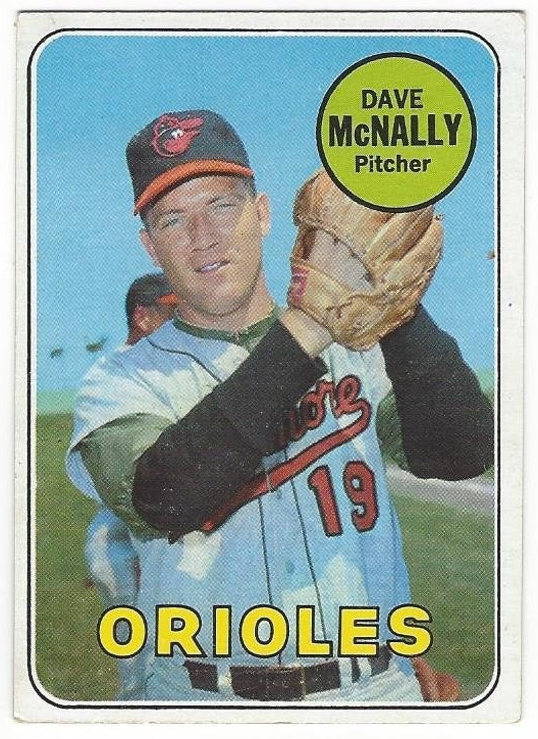 1969 DAVE Mcnally Baltimore ORIOLES Original 1969 Topps 