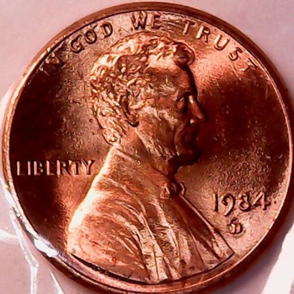 1984D Lincoln Memorial Penny Number G3D Uncirculated In a US Mint cello   .... Free U S Shipping