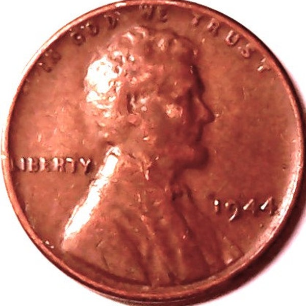 1944 Plain Lincoln Wheat Penny Number G12C in Good condition  ..... Free U S Shipping