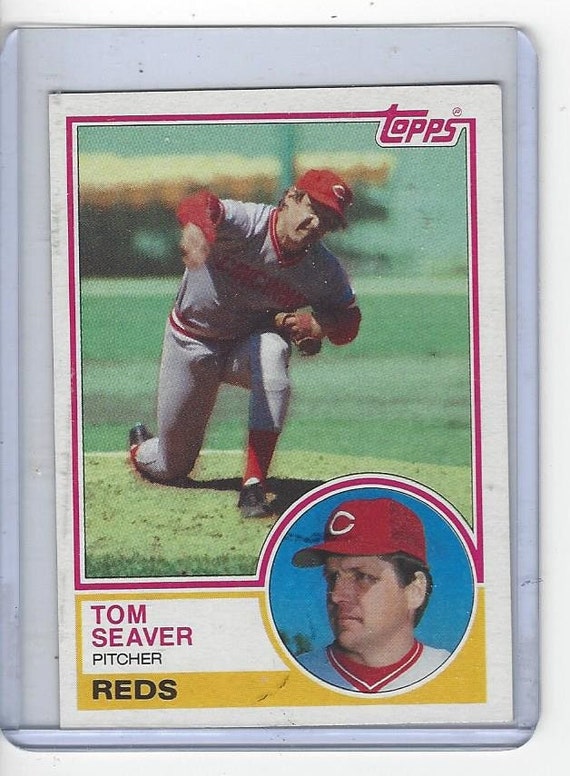 1983 TOM SEAVER Cincinnati REDS Hall of Fame Vintage Topps