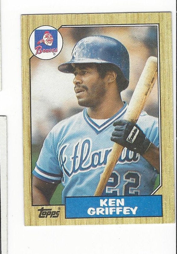 1987 KEN GRIFFEY Sr Atlanta BRAVES Original Topps Card Number
