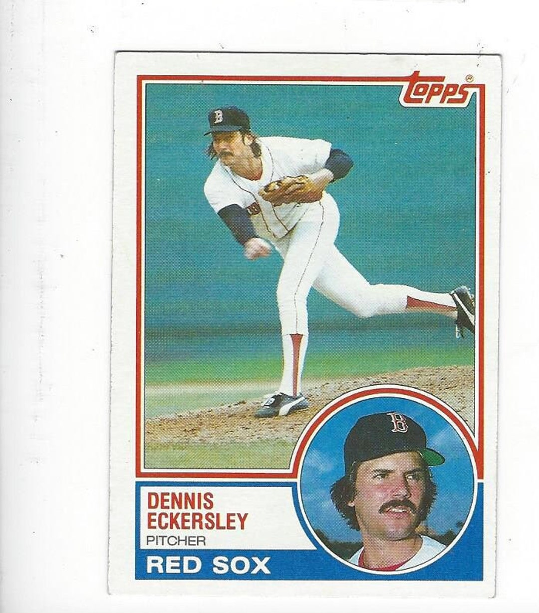1983 DENNIS ECKERSLEY Boston RED S0X Vintage Topps Baseball 