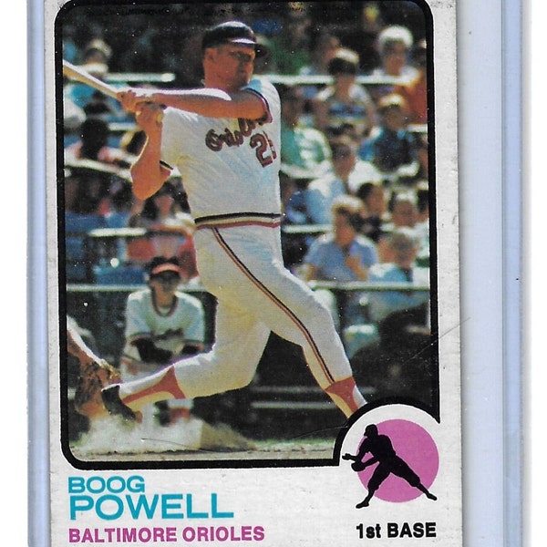 1973 BOOG POWELL Baltimore ORIOLES original vintage Topps baseball card Number 325 in Excellent condition ...... Free U S Shipping,