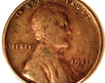 1911D Lincoln Wheat Penny Number G16D in Very Good Condition  ...... Free U S Shipping