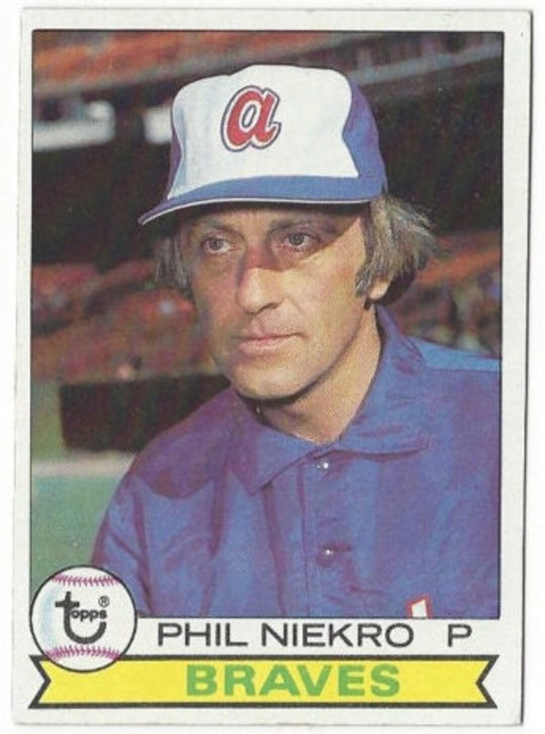 1979 PHIL NIEKRO Atlanta Braves Hall of Fame Topps Baseball 