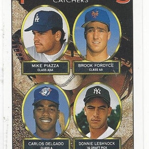  1993 Topps #701 Mike Piazza Brook Fordyce Carlos Delgado Donnie  Leshnock : Collectibles & Fine Art