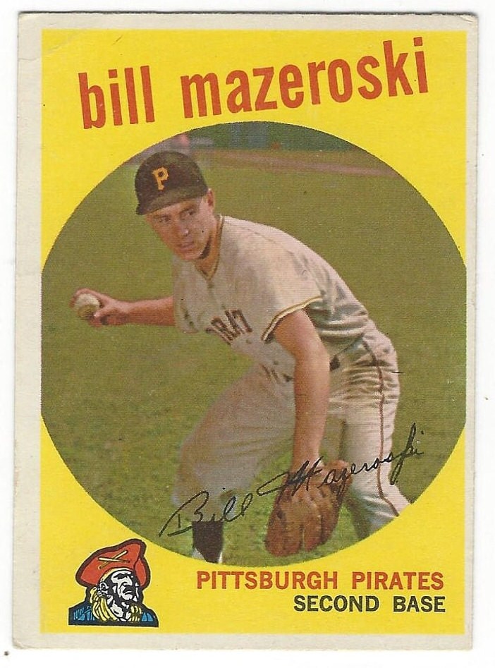 Bill Mazeroski Autographed Pittsburgh Custom Yellow Baseball Jersey - BAS