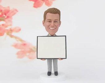 Custom Bobblehead Business Card Holder