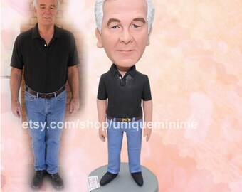 Father's Day gift, custom gift for dad, father daughter doll,Bobblehead dolls, gift for mom and dad, long distance family, family Bobblehead