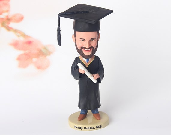 Graduation gift, for boy gift,  funny gifts, graduation gifts, custom Graduation gift bobbleheads, Graduation season gifts