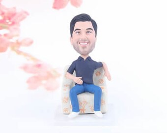 Personalized Bobblehead For Dad// Custom Bobblehead//Personalized Gift//Gift for Her//Gift for Him//Gift for Dad//Anniversary Gift