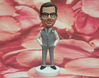 Groomsman Gift / Groomsmen Gift / Wedding Party Gift   / Groomsman Bobblehead dolls