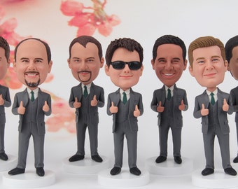 Set of  6 Groomsman dolls, Personalized Groomsmen gifts, Father Daughter gift, Wedding Party gifts, Father Groom gifts, Best Groomsmen gifts