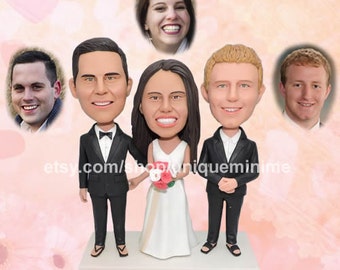 Unique wedding cake topper, wedding cake topper, Personalized cake topper, wedding cake topper for best friend