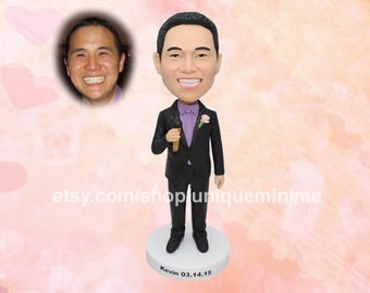 Poupée Bobblehead, Cadeau Groomsmen, Cadeau de graduation pour lui, Cadeaux pour garçons d’honneur, Idées cadeaux Groomsmen, Cadeau petit ami, Cadeau d’anniversaire pour hommes