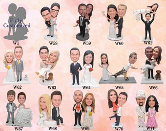 Custom wedding cake toppers based on your photos and ideas