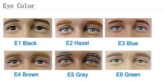 Hazel Eye Color Chart