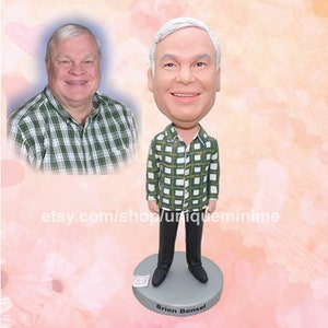 Personalized Mens Gift Husband Christmas Gift Husband Gift Boyfriend Gift Grandfather Gift Christmas Man Custom Bobblehead dolls Uncle Gift