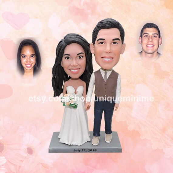 personalized cake topper wedding