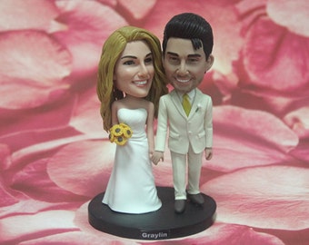 Personalized custom sweet wedding cake topper, Valentine's Day gift, wedding cake topper, Wedding anniversary gift