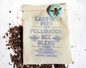 Bee Blend Wildflower seed pack with bee pin