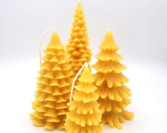 Beeswax candle- Christmas trees - 100% Pure Canadian Beeswax