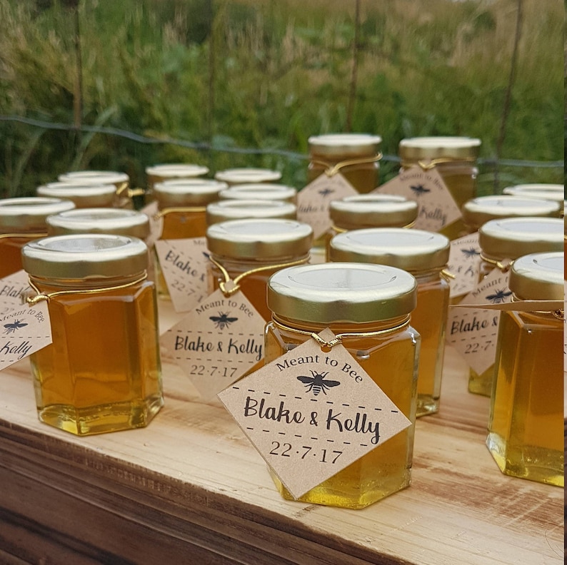 Set of 24 3 Oz/80 gram Honey Jars Honey Wedding Favor Etsy