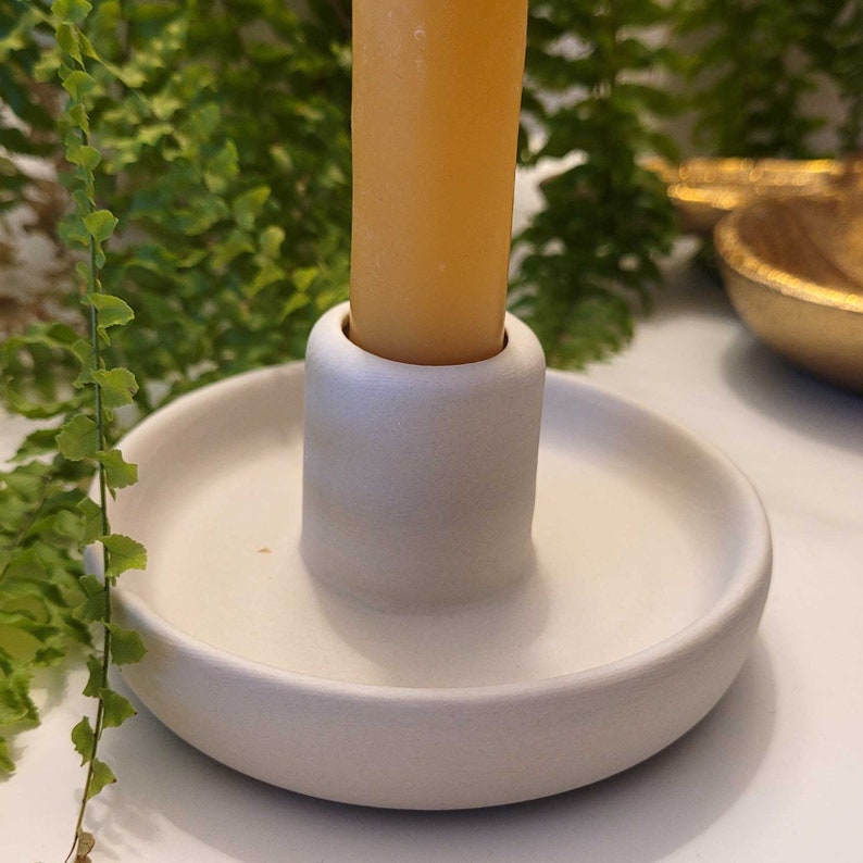 Nordic Hygge style Ceramic Candlestick Holder image 3