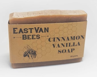 Natural Raw Honey, Cinnamon and Vanilla Artisanal Soap