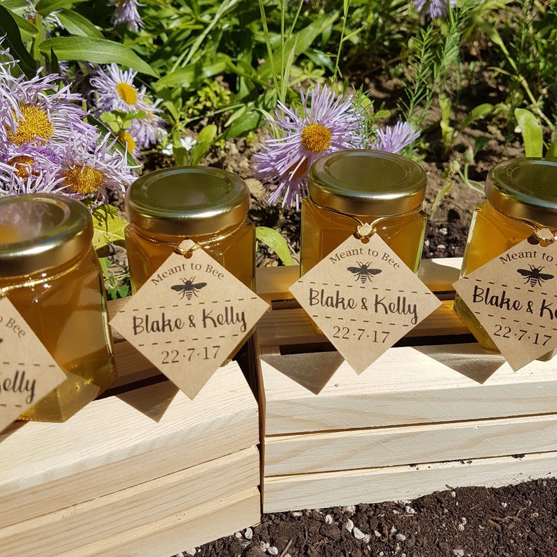 Set of 24 3 Oz/80 gram Honey Jars Honey Wedding Favor Etsy