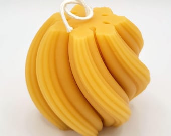 SUN CURL Beeswax candle - 100% Pure Canadian Beeswax