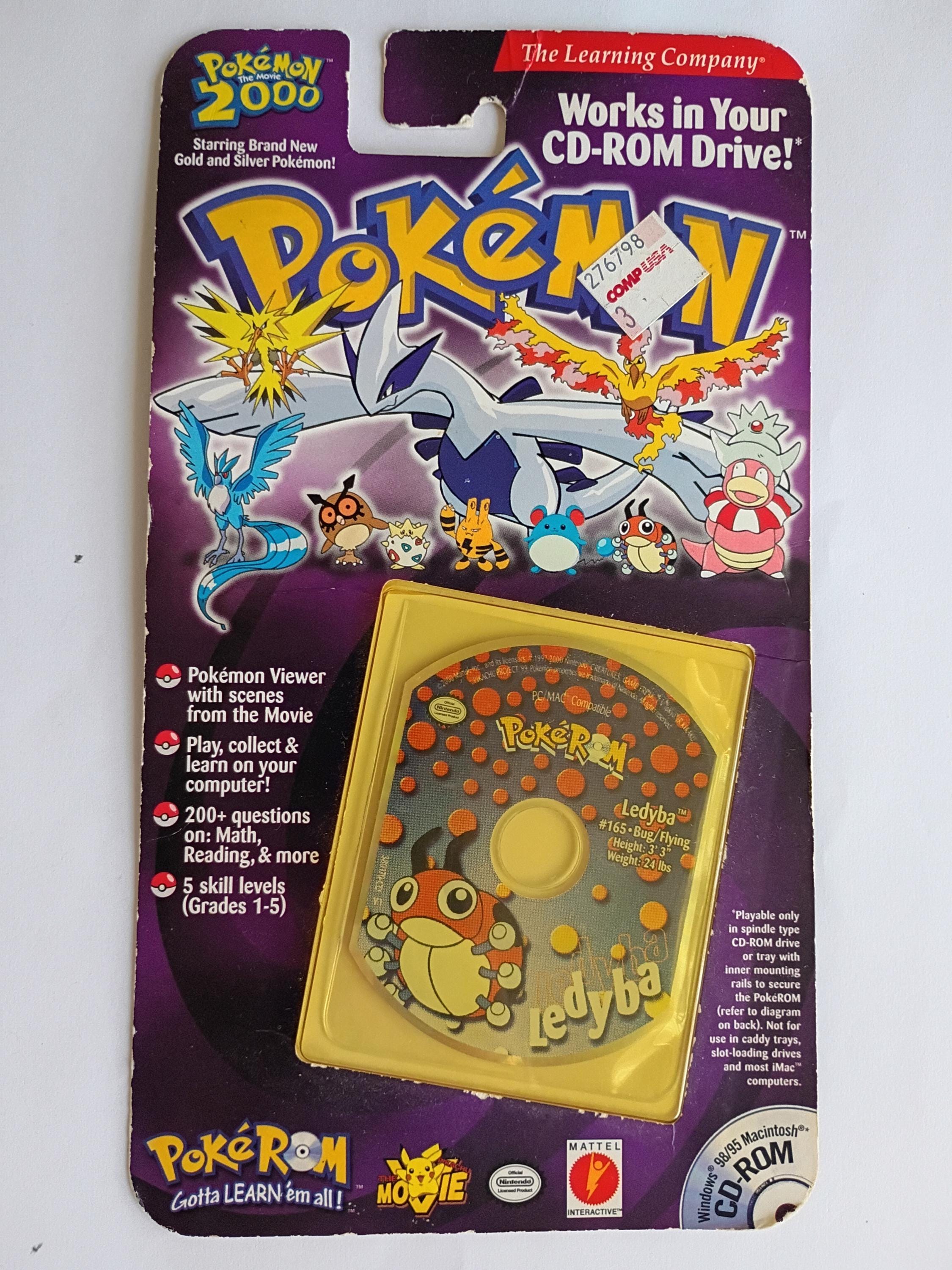 Pokeman Pokerom Ledyba Vintage Unopened Cd-rom From the 2000 Movie