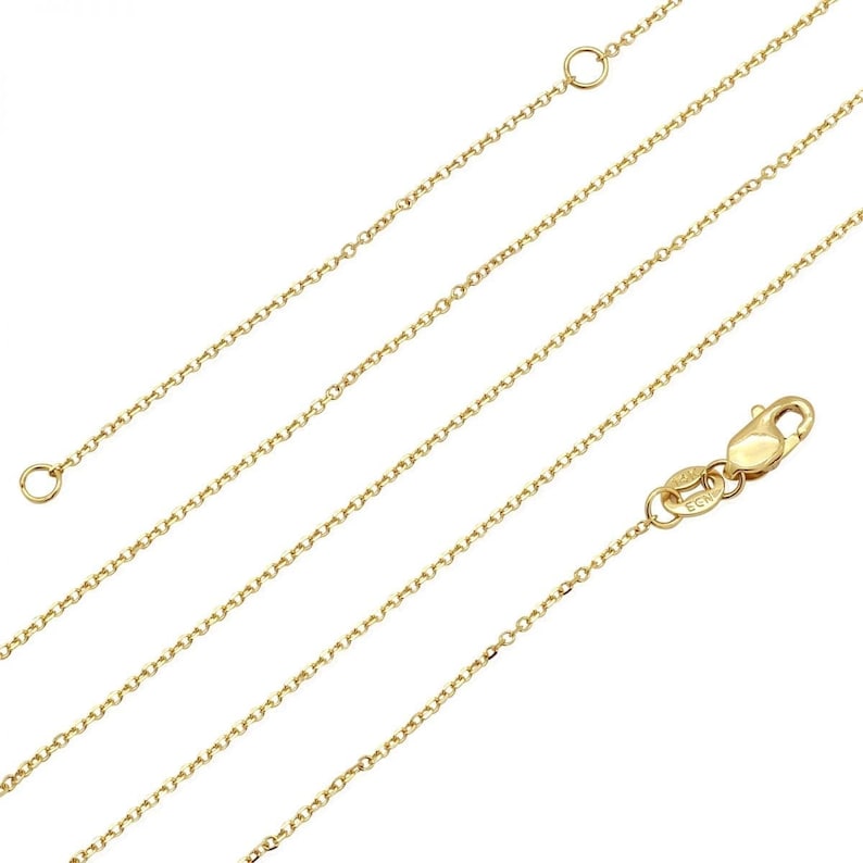 14k Tri-color Gold Boy Kid/'s Pendant Cable Chain Necklace 16 18