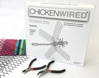ChickenWired sculpture kit gift box - Insects