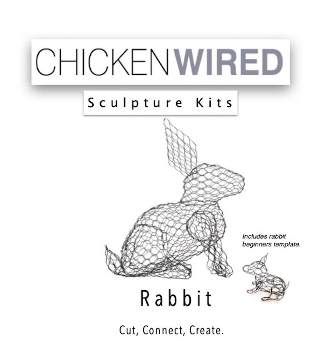 Chickenwired Sculpture Kit Rabbit & Beginners Rabbit Etsy